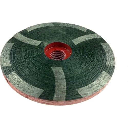4 Inch 100mm 5/8"-11 M14 Arbor Thread Resin Filled Diamond Sanding Grinding Disc Cup Wheel For Stone Concrete Marble Granite