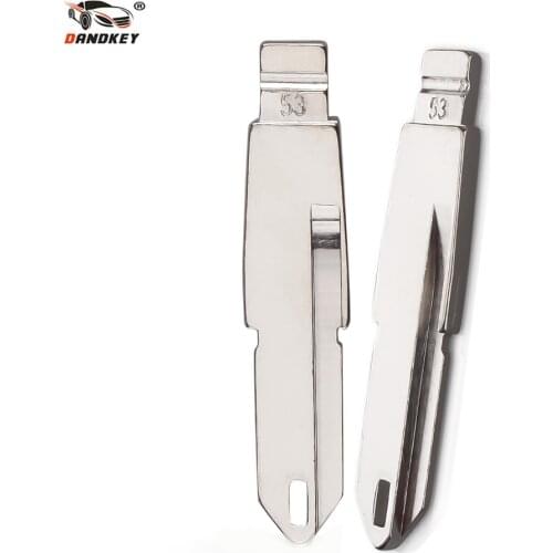 Dandkey 10pcs/lot NE73 Car Key For Peugeot 206 306 405 #53 Folding Flip Uncut Key Blade Fob Car Key Blank For Citroen C2 Picasso