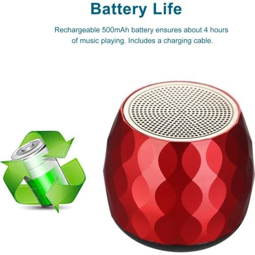 TWS Wireless Bluetooth Speakers with Lanyard Portable Sound Box Remote Shutter Rechargeable Battery Hands-free with Mic