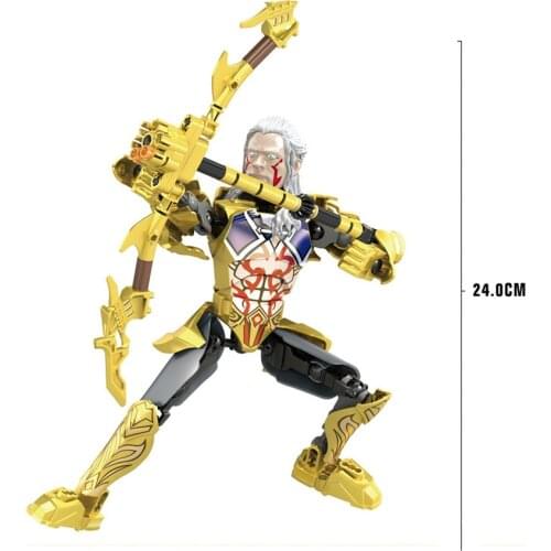 BIONICLE Gold Battle Action Figures With Weapon Building Block Toys Set For Kids Christmas Boy Gift Compatible Major Brand