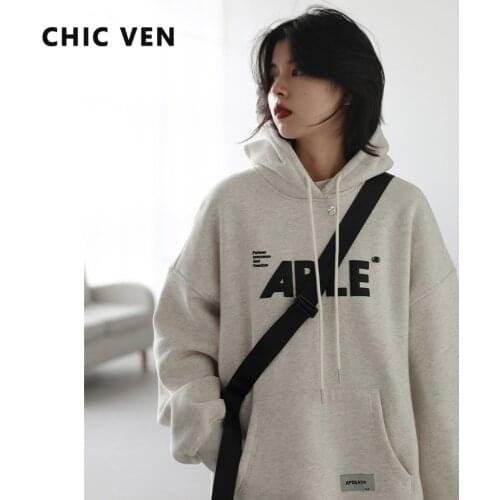 Женские флисовые толстовки CHIC VEN China At AliExpress