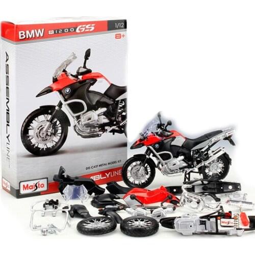 Toys Cars Maisto 1:12 BMW R1200 GS Model Car Simulation Alloy Motorcycle Metal Childrens Toys Gifts Collection