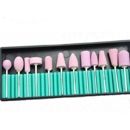 Electric Nail Drill Bits 3/32'' Ceramic Nail Art Polishing Grinding Head Tools Broach Replacement for Nail Salons and DIY Nail