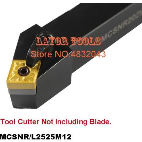 MCSNR2525M12 CNC Turning Lathe Machine Tools Lathe Cutting Tools 45 degrees External Turning Tool Holder 25*25*150mm