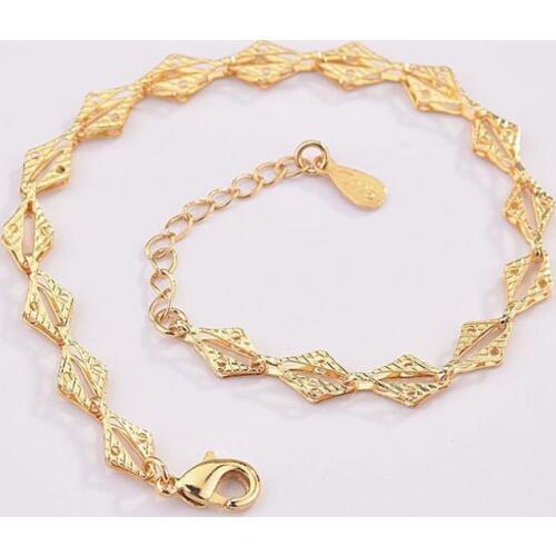 Fashion Lady 925 Sterling Silver Bracelet Jewelry Female Vintage Gold Bracelets For Women Party Accessories Charm