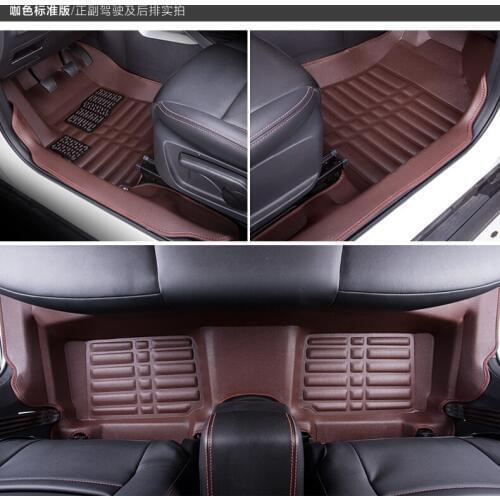 Myfmat CUSTOM foot car floor mats leather rugs mat for Jeep compass patriot Cherokee Renegade comfortable trendy easy cleaning