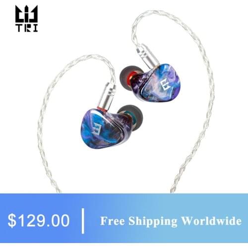 TRI Starsea 2BA+1DD Driver Unit In Ear Earphone Hifi Sport Music Headset With 0.78mm 2 Pin Connector Tri I3 Off White