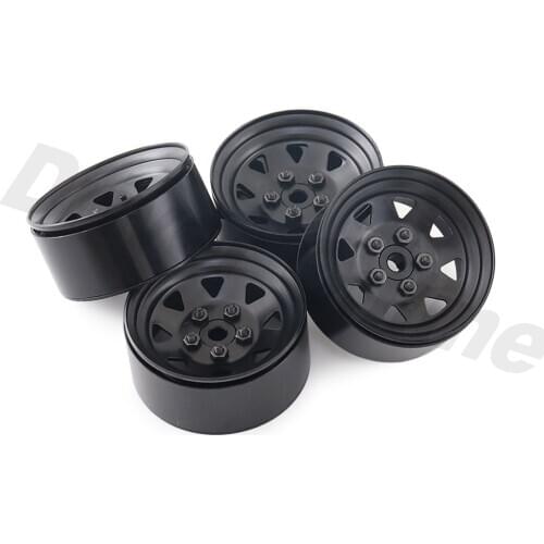 4pcs 1.9" Vintage Metal Internal Beadlock Wheels Rim for 1/10 RC Crawler Axial SCX10 90046 90047 RC4WD D90 Landies FJ40 TF2