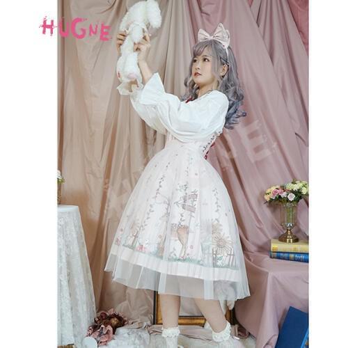 Forest Whispering ~ Sweet Printed Lolita Dress Sleeveless Party Dress