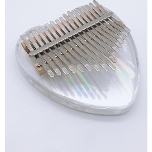 Portable Metal Key Kalimba 17 Tone Finger Thumb Piano Mbira with Waterproof Storage Case for Beginner Instrument Gift