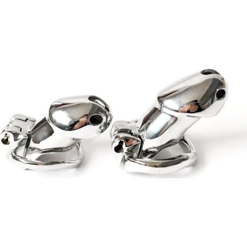 Stainless Steel Cock Cage Penis Ring Male Chastity Device Belt with Stealth Lock Fetish Sex Shop BDSM Adult Sex Toys For Men