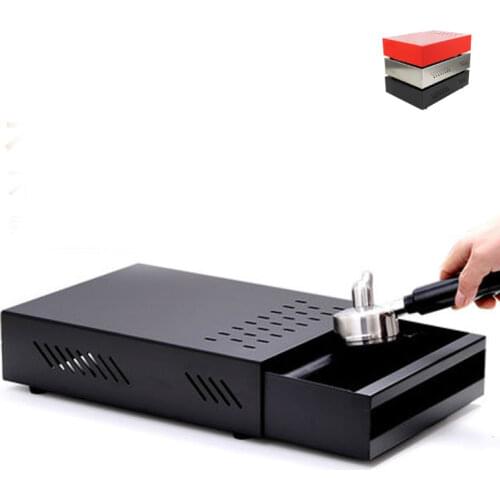 Professional Stainless Steel Coffee Espresso Grounds Residue Knock Box Drawer Style for Barista Coffee Bar Grounds Container