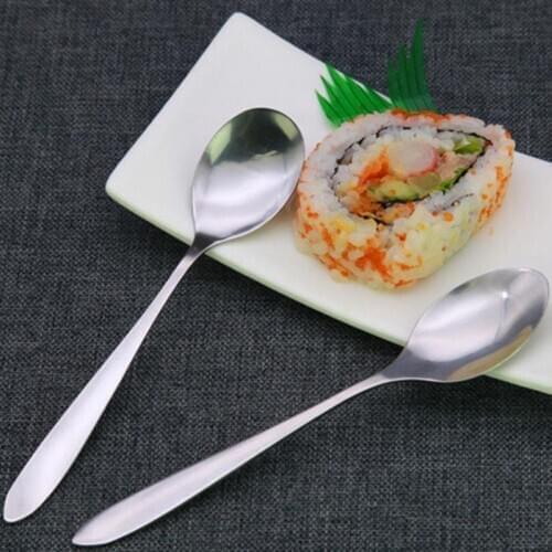 Soup Spoon Multi-purpose Lightweight Dinner Spoon Mixing Spoon for Kitchen Stainless Steel Coffee Spoon Kitchenware