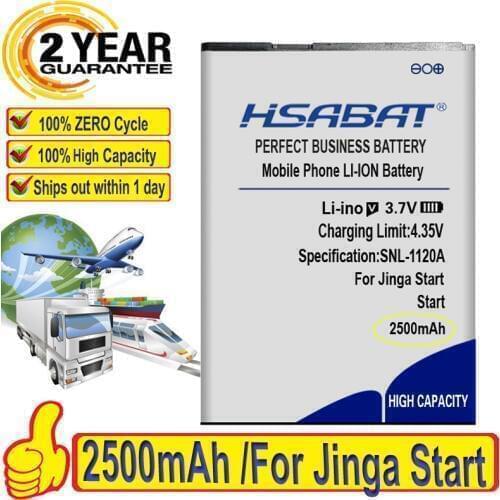 Top Brand 100% New 2500mAh Battery for Jinga Start Batteries + free gfit