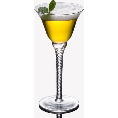 Japanese crystal Clear Threaded Martini Glass Cocktail Champagne Goblet Margaret Cup Party Bar Appliances Bar Tools