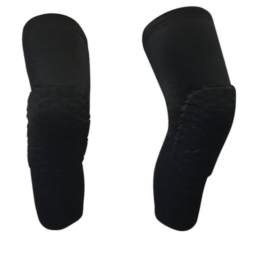 Basketball PRO Protective Sports Honeycomb Anti-Collision Counter Lengthen Kneepads Support Legs High Elastic Quick Dry Polyeste