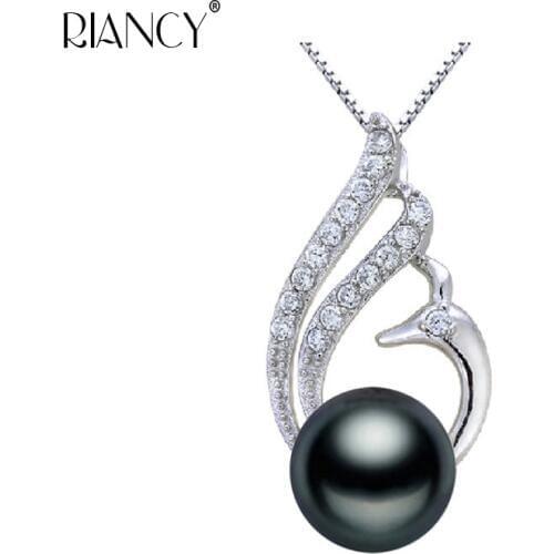 Pearl Necklace Natural Freshwater Pearl Phoenix Jewelry Pendants 925 Sterling Silver Jewelry For Women Gift