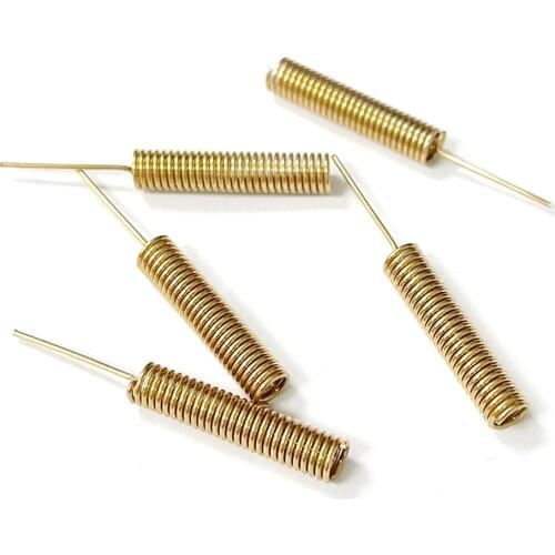 10pcs 433Mhz Internal Spring Antenna Copper Solder 34mm long straight type welding #2 Wholesale price