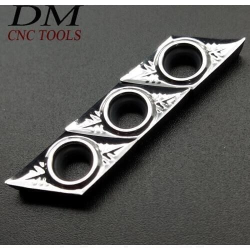 10pcs DCGT11T302-AK H01 DCGT32.50.5-AK H01 Aluminum Alloy CNC Lathe Tool Aluminum Processing Turning blade Alloy and wood