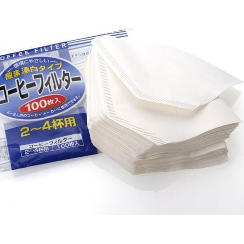 No.102 American coffee filter paper, white coffee filter, 2-4 persons coffee filters, 100pcs/bag