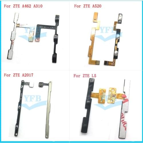 10x Power ON OFF Volume Up DownSide Button Flex Cable For ZTE Blade L5 Axon Secret 7 A2017 A520 A462 A310 A602 A601 A510 A6 A610
