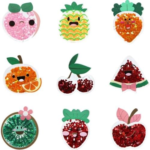 1pcs Fruit Strawberry Acrylic Shakers With Sequins Quicksand For Phone Case Decoration,DIY Hair Bow Accessories,1Yc11358