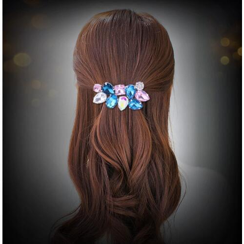 TANGTANG Brooch Large Crystal Brilliant Sparkling Brooch Pin Glamour Costume Jewelry Lapel Pin Engagement Hair Accessory Bouquet