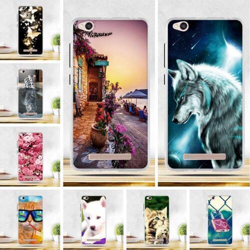 For Xiaomi Redmi 4A 4a Case Soft TPU Silicone Colored Painting Phone Cases For Xiaomi Redmi 4A Redmi4A 5.0" Case Cover 4A Bags