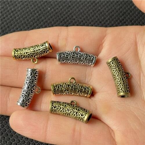 JunKang 10pcs flower-shaped pendant lines tee connector DIY handmade accessories wholesale jewelry necklace bracelet