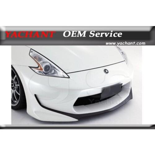 Car-Styling FRP Fiber Glass Front Bumper Bodykit Fit For 2009-2012 370Z Z34 AM Style Front Bumper