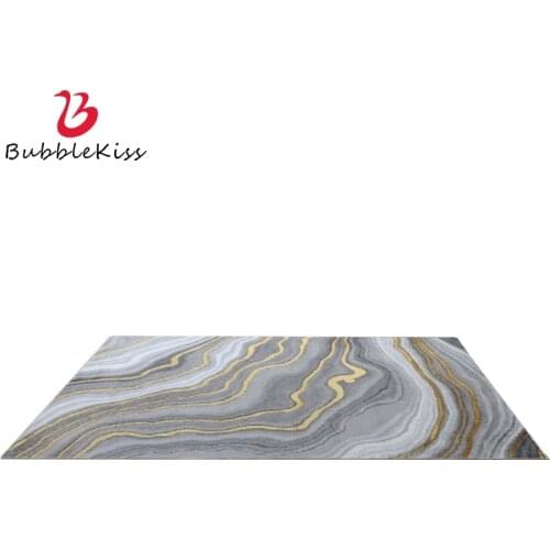 Bubble Kiss Nordic Style Abstract Gray Gold Pattern Carpets For Living Room Home Decor Customized Bedroom Area Rugs Floor Mats