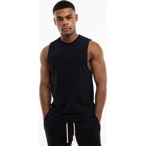 New Cotton Fitness Tank Top Men Bodybuilding Stringer Tanktop Summer Outdoor Sports Singlet Gym Clothing Muscle Sleeveless Shirt