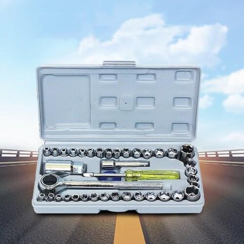 Hand Tool Sets Car Repair Tool Kit Set Mechanical Tools Box for Home Socket Wrench Set Ratchet Screwdriver Kit