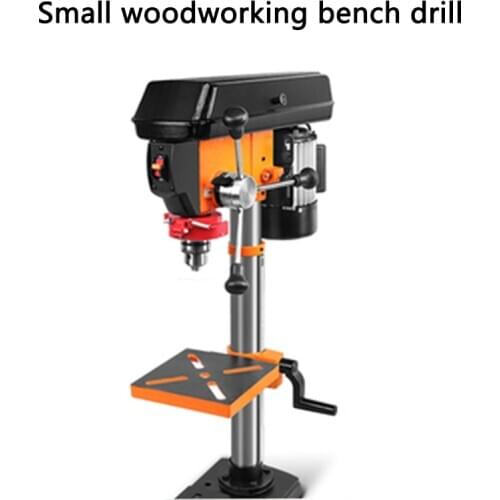 10 Inch Multi-functional Desktop Drill Machine Household Woodworking Bench Drill 220V High Precision Hollow Drilling Machine