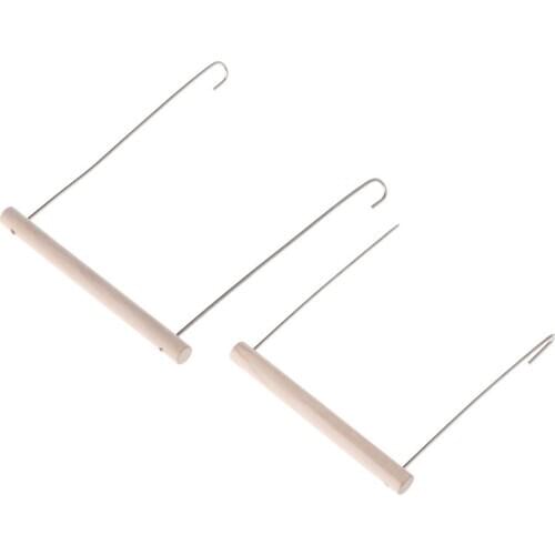 Natural Wooden Birds Perch Parrots Hanging Swing Cage Pendant Toys Stand Holder