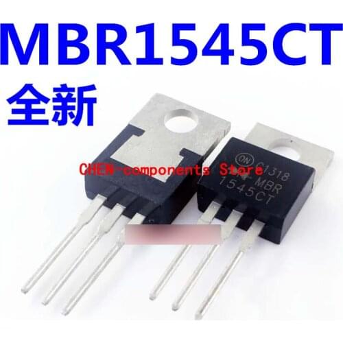 10pcs New MBR1545CT B1545P TO220 iron head power rectifier Schottky diode