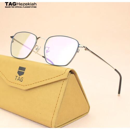 2019 new anti-blue light glasses frame women TAG Brand fashion retro myopia eye glasses frames for men student computer glasses