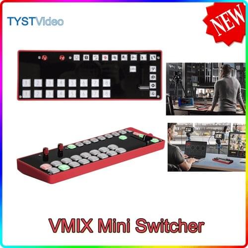 TYST Vmix Mini Switcher Control Panel MIDI2.0 Video Recording Switchboard Type C interface for Vmix OBS New Media Live Youtube