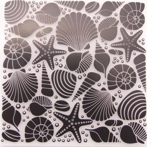 Plastic Embossing Folder Stencils Template Molds DIY Scrapbooking Paper Photo Album Card Decoration Starfish-S001