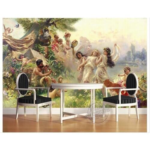 Custom photo wallpapers 3d TV wallpaper murals Angels dance party background wall papers murals living room decoration