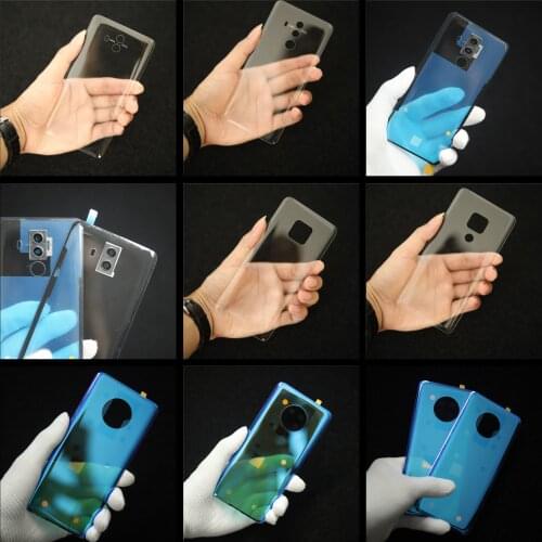 Original For Huawei Mate 30 Pro Battery Back Glass Cover Rear Door Housing With Camera Lens For Huawei Mate30 Pro Battery Cover