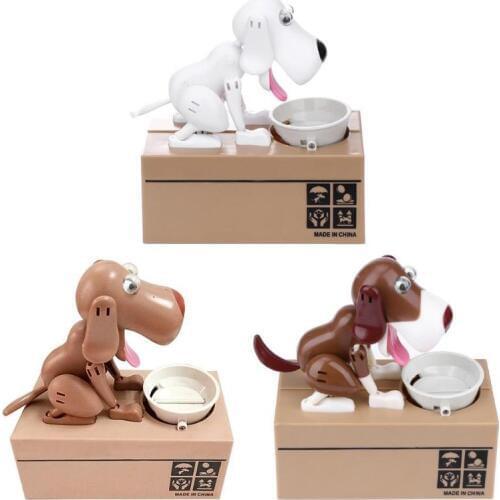 1pcs Robotic Dog Money Box Bank Automatic Stole Coin Piggy Bank Money Saving Box Banknote Moneybox Gifts Kid Toy Saving Banks