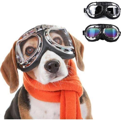 Dog Sunglasses Windproof Anti-Breaking Sunglasses Pet Goggles Eye Wear Protection Goggles Sun-Resistant Dog Glasses Accessaries