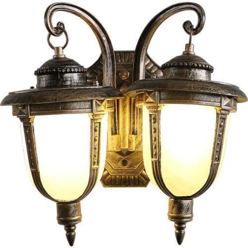 Pathway Street Vintage landscape lighting Outdoor Garden wall light Waterproof Balcony Fence Lights Corridor Aluminum wall Lamp