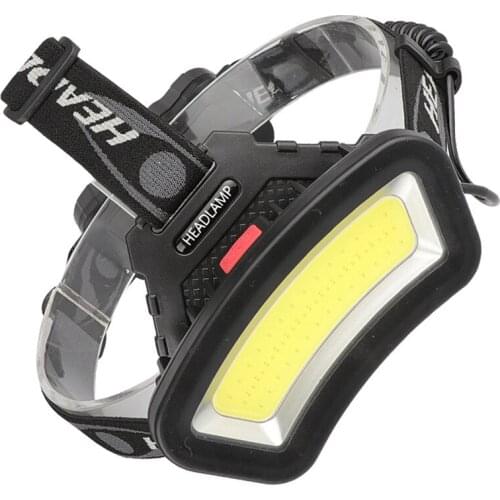 USB Rechargeable COB head light lamp Red White LED Light Fishing Headlight with 4 Modes Adjustment and 90°Rotate