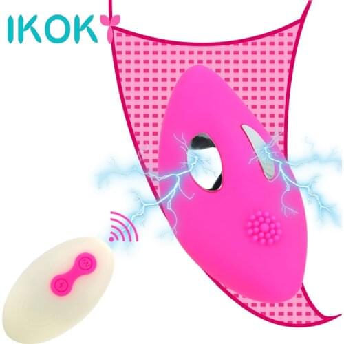 IKOKY 8 Speed Eletric Shock Vibrating Egg Female Masturbator Wearable G Spot Vibrator Remote Control Clitoris Stimulator