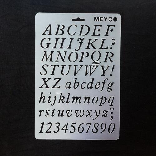 20 Pcs T11 DIY Paint Stencils Wholesale Drawing Template Ruler Stencil Plantillas De Plastico Para Pintar