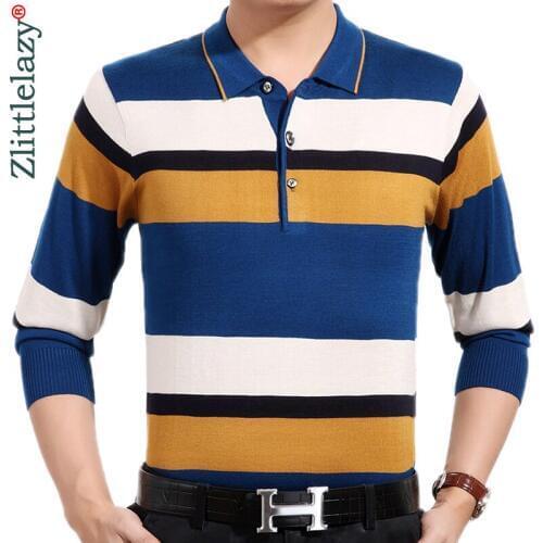 2020 Brand Casual Striped Fitness Long Sleeve Polo Shirt Men Poloshirt Jersey Luxury Mens Polos Tee Shirts Dress Fashions 81009