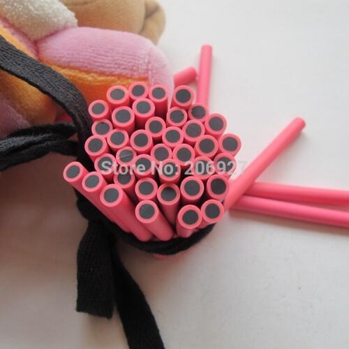 5pcs M-46 5mm Cute Round Cane Fancy Nail Art Polymer Clay Cane Nail Art Decoration
