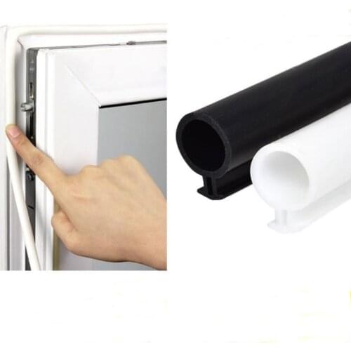 6/10M O Type Plastic Steel Door Window Sealing Strip Silicon Rubber Door Window Seal Weatherstrip Low Temperature Resistant